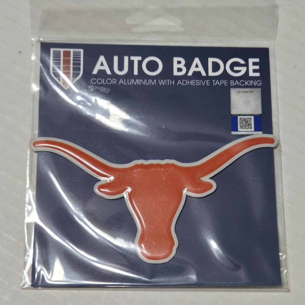 UT University of Texas at Austin Texas Longhorn BEVO Car Emblem NEW